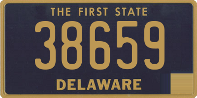DE license plate 38659