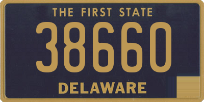 DE license plate 38660