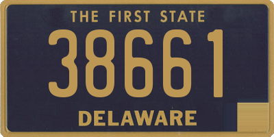 DE license plate 38661