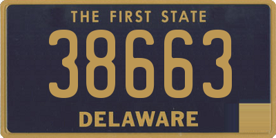 DE license plate 38663