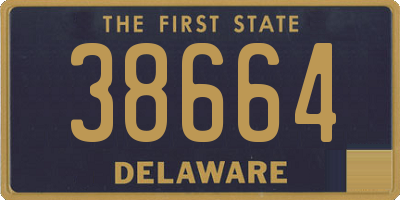 DE license plate 38664