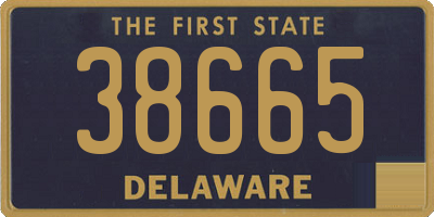 DE license plate 38665