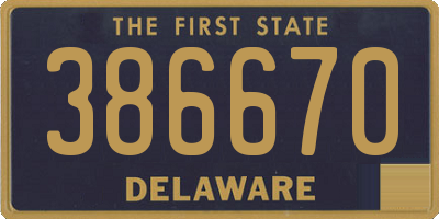 DE license plate 386670