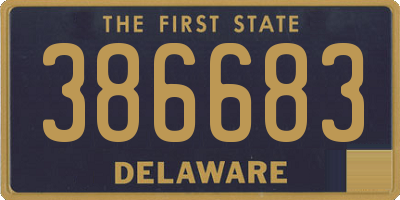 DE license plate 386683