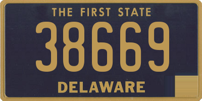 DE license plate 38669