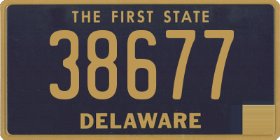 DE license plate 38677