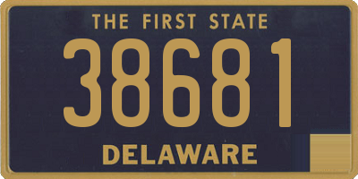 DE license plate 38681