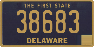 DE license plate 38683