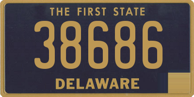 DE license plate 38686