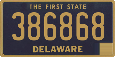 DE license plate 386868