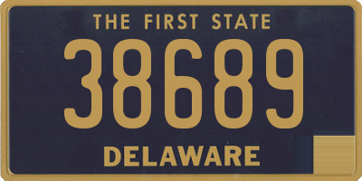 DE license plate 38689