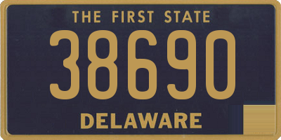 DE license plate 38690