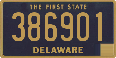 DE license plate 386901