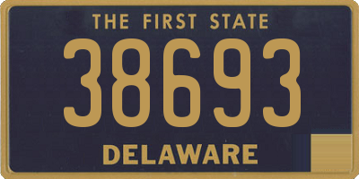 DE license plate 38693