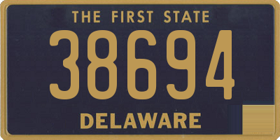 DE license plate 38694