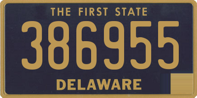 DE license plate 386955