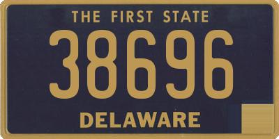DE license plate 38696
