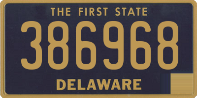 DE license plate 386968
