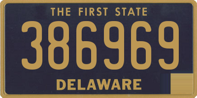 DE license plate 386969