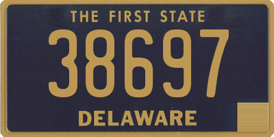 DE license plate 38697