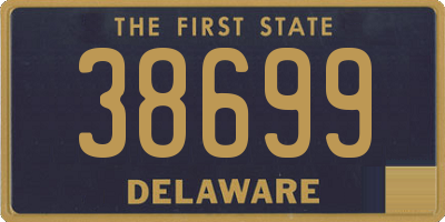 DE license plate 38699