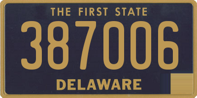 DE license plate 387006
