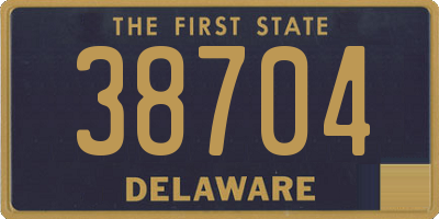 DE license plate 38704