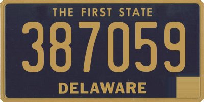DE license plate 387059
