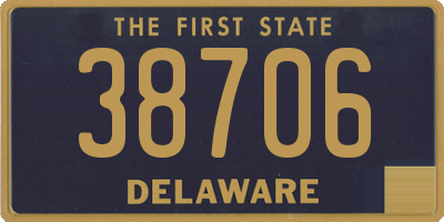 DE license plate 38706