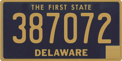 DE license plate 387072