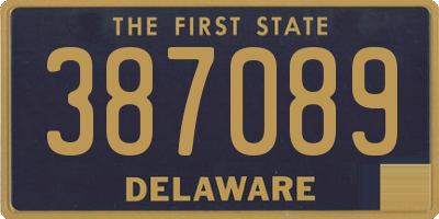 DE license plate 387089
