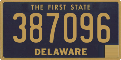 DE license plate 387096