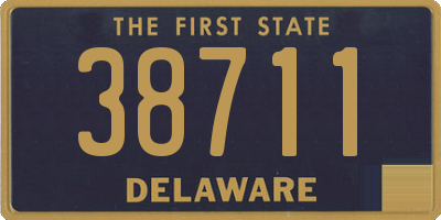 DE license plate 38711
