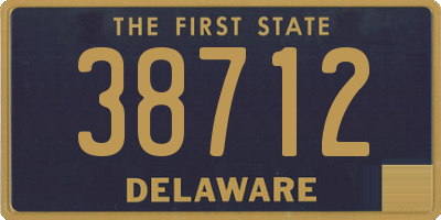 DE license plate 38712