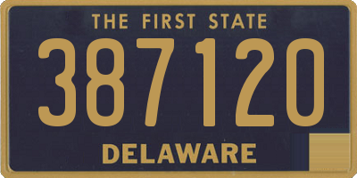 DE license plate 387120