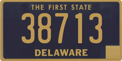 DE license plate 38713