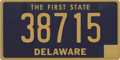 DE license plate 38715