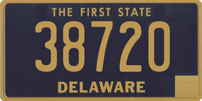 DE license plate 38720