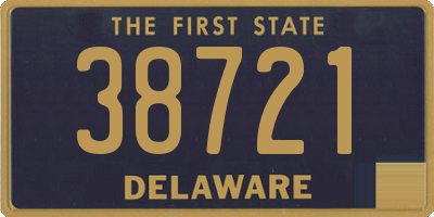 DE license plate 38721