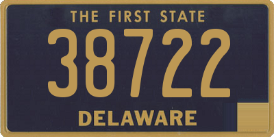 DE license plate 38722