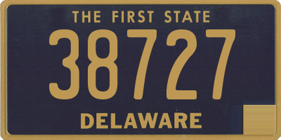 DE license plate 38727