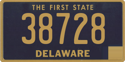 DE license plate 38728