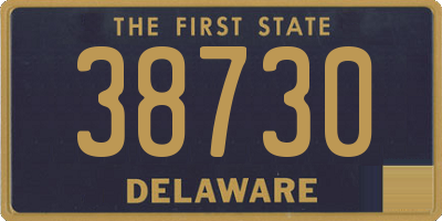 DE license plate 38730