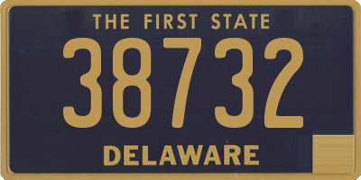 DE license plate 38732