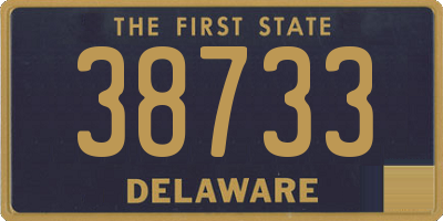 DE license plate 38733