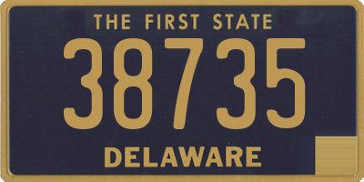 DE license plate 38735