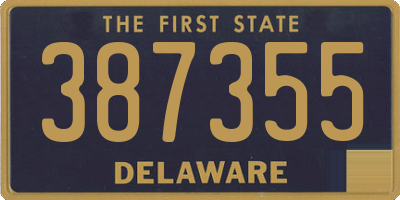 DE license plate 387355