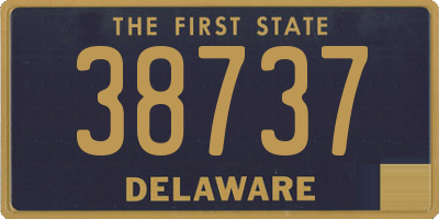 DE license plate 38737