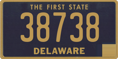 DE license plate 38738