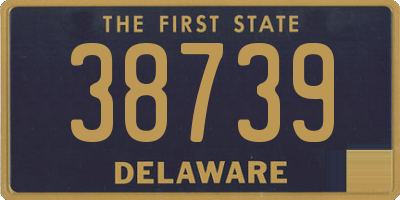DE license plate 38739